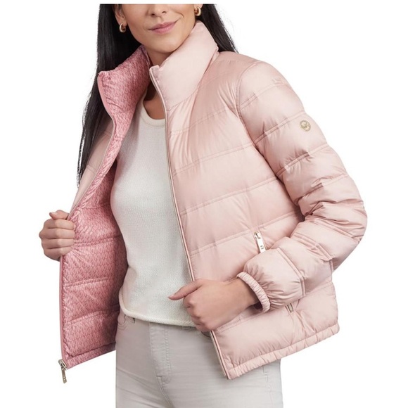 MICHAEL KORS Women's Reversible Shine Down Puffer Coat - Picture 1 of 5